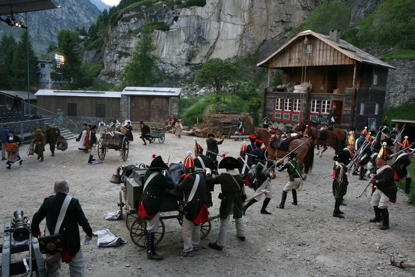 FREILICHTTHEATER &quot;SUWAROW&quot; ANDERMATT